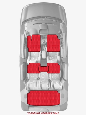 ЭВА коврики «Queen Lux» комплект для Audi RS6 (C7)