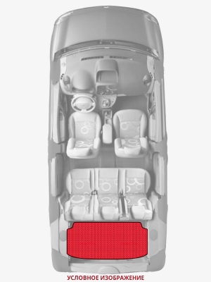 ЭВА коврики «Queen Lux» багажник для Mercedes GLC AMG 43 Coupe